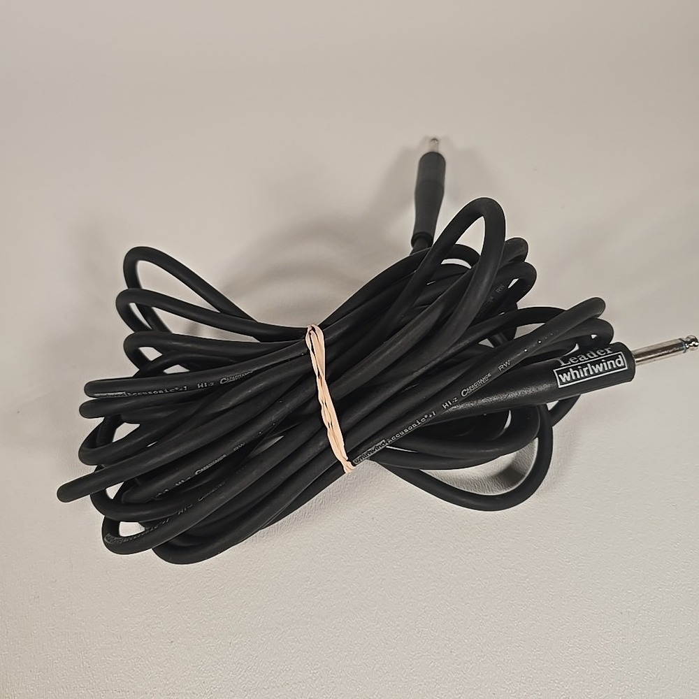 Original Leader Whirlwind Accusonic +1‎ HI-z Capacitance Guitar Cable, 20 Foot